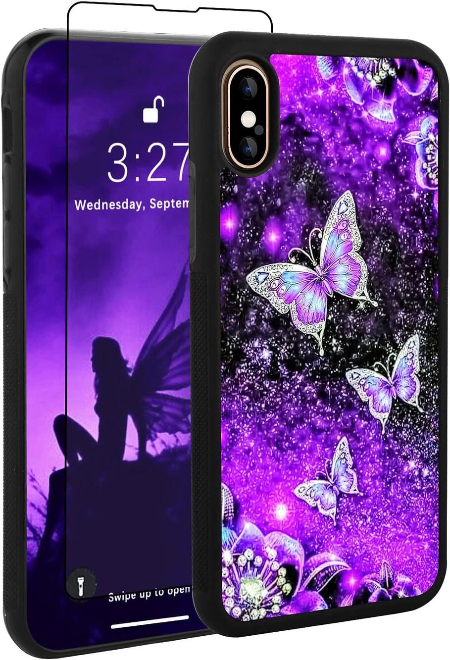 OOK Purple Butterfly Nebula iPhone X XS Case New